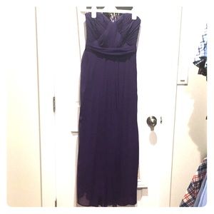 Gorgeous Badgley Mischka long purple dress